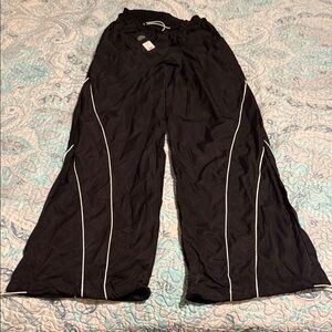 Fashion Nova Black Parachute Pants